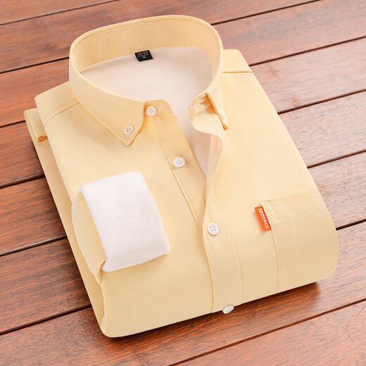 Western Region Camel (Vancamel) reines Baumwoll Oxford drehen warmes Hemd Winter Herren Vlies verdicktes Hemd mittleren Alters Lose Langarmjacke 683 Hellgrünes Fleece verdickt 2xl