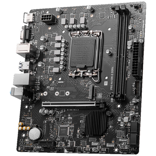 INTEL酷睿I3 12100F散片搭配微星H610 B760爆破弹GAMING迫击炮WIFI系列电脑主机主板CPU板U套装 PRO H610M-E DDR4 12100F散片