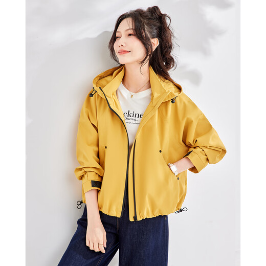 TERRE BLEUE Autumn Hooded Jacket 2025 New Women's Autumn Windproof Casual Outdoor Sports and Leisure Trend
