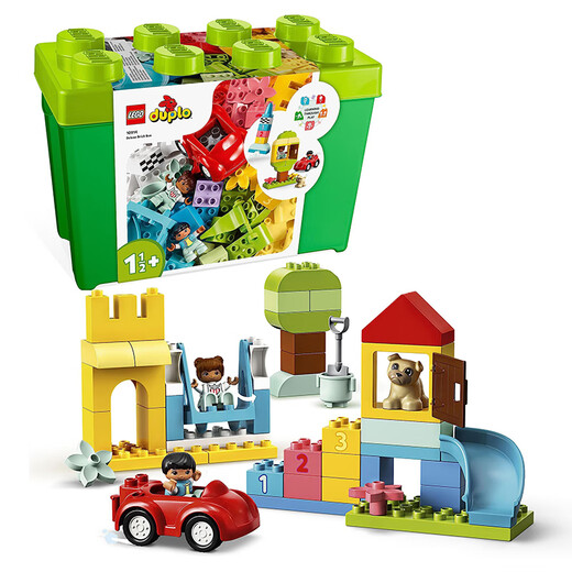 
LEGO building block assembly toys Debao large particles 10914 luxury colorful barrel 1.5 years old + early childhood education and intelligence