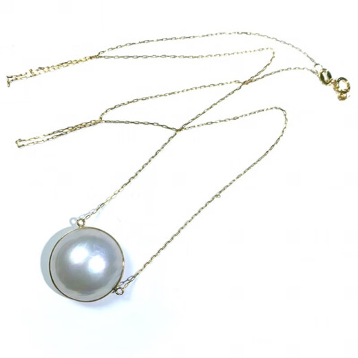 OIDSGG Mickey style seawater maple pearl white set chain 1617mm Chopard chain necklace Mickey white maple 18-19mm