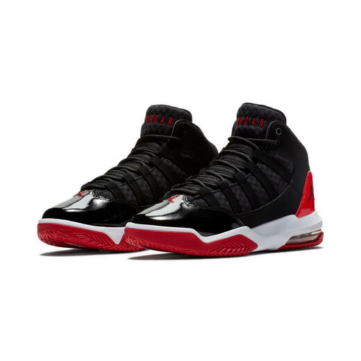 Nike (Nike) Chaussures de basket-ball Chaussures pour femmes, New Air Jordan Grands Chaussures pour enfants, Chaussures de sports moyens et décontractées pour le coussin de choc et résistant à l'usure AQ9214-006 36 (230)