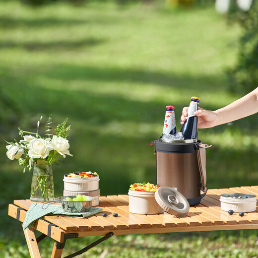 SUPOR Magic Vacuum Insulated Pot S 2.2L Streamer Black Insulated Lunch Box Student Lunch Box Student