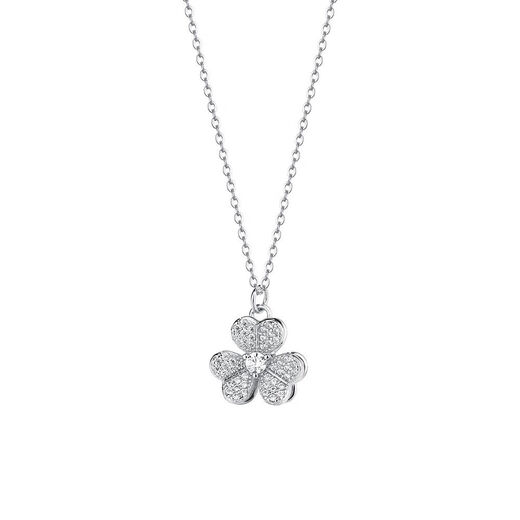 MZMZ clover platinum necklace for women PT950 platinum gift for girlfriend and wife Chinese Valentine's Day birthday gift clover necklace