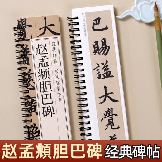 Calligraphy brush copybook Zhao Mengfu Danba stele regular script brush calligraphy copybook classic stele copy copying calligraphy loose-leaf simplified marginal annotation clear