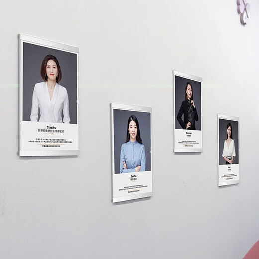 Bezan-free patent certificate frame honor wall acrylic photo frame wall-mounted qualification certificate award storage display frame aluminum alloy-silver-vertical single-layer card slot A4 210*297mm