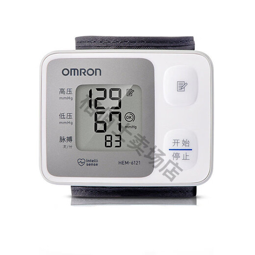 欧姆龙（OMRON）电子血压计6121家用老人手腕式全自动高精准量血压测量仪器 HEM-6182标准电池款 送电池+收纳盒