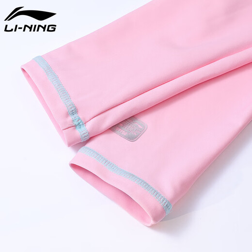 Li Ning (Li-Ring) Детский купальник-купальники девочек среднего размера детские брюки с длинными рукавами Огромное солнцезащитное приморское приморское купальник 719 флот 150