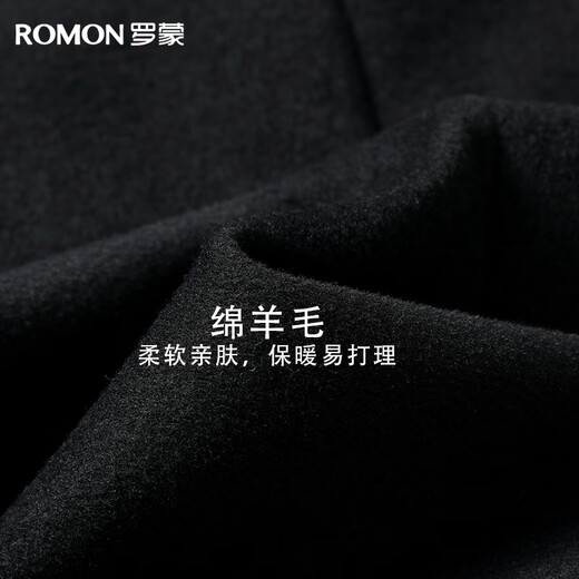 Luo Meng 90% duck down woolen coat men's mid-length autumn and winter thickened down-lined woolen coat men's work wear