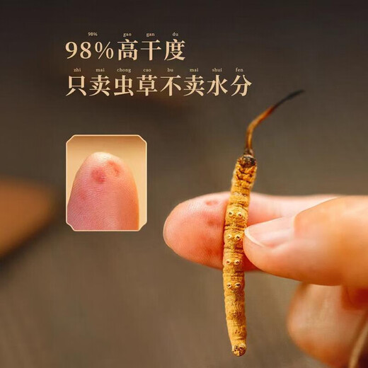 
Cordyceps sinensis, high-altitude cordyceps dry goods in Tibetan areas, nourishing gift boxes, 3 sticks per gram, 40 sticks gift boxes