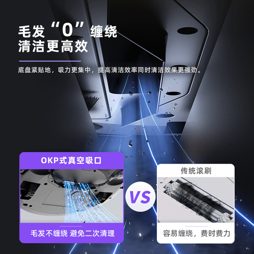 OKP扫地机器人 L7C智能家用吸尘器dToF激光导航规划 全自动扫地吸尘一体机器人 L7C