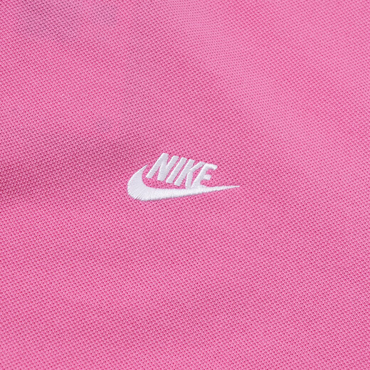 耐克（NIKE）POLO衫短袖T恤男装2025夏季新款运动服透气翻领上衣半袖FN3895 纯棉FN3895-675粉色刺绣小标 XL 推荐150-180斤
