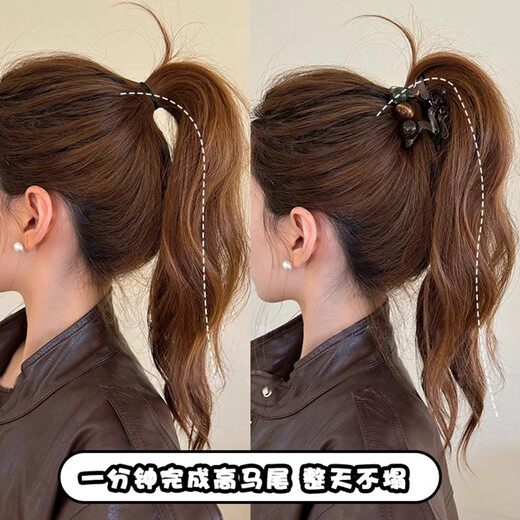 Xiang Wan hair clip hair clip five-pointed star high ponytail clip temperament half-tied hair clip girls back of the head hair clip female gift