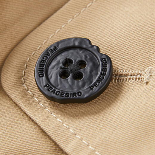 PeaceBird Spring 2024 nueva gabardina de transferencia A3Bee1381 Khaki M