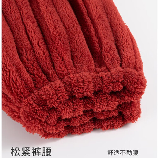 猫人珊瑚绒睡衣女冬季加绒加厚保暖女士甜美可爱法兰绒秋冬家居服套装 Q6621 M（建议体重75-95斤）