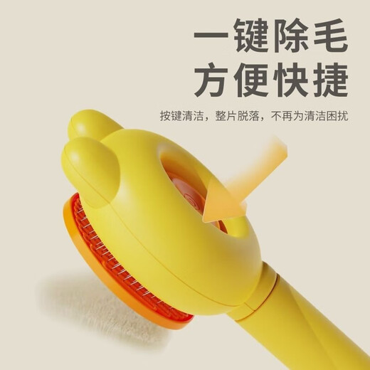 Cat comb, dog-specific de-floating needle comb, dog hair-pulling pet, Ragdoll long-haired cat brush cleaning artifact, massage, blue-purple + dense-toothed flea comb