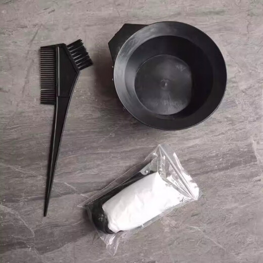 Hair dyeing tool set for home shawl baked oil hair dyeing bowl comb soft hair brush earmuffs hair professional supplies hair dyeing tool set - 3 pieces/set