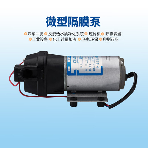 纪俪田定制适用于DP-35DP-50微型隔膜增压泵清洗机增压泵RO膜高压隔膜泵 DP3524V
