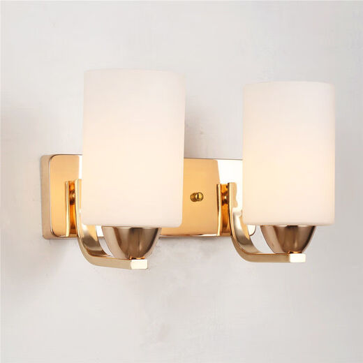 Yaotian simple modern fashion creative bedside glass wall lamp with switch living room lamp bedroom lamp aisle lamp indoor wall lamp chrome single head without switch without light bulb