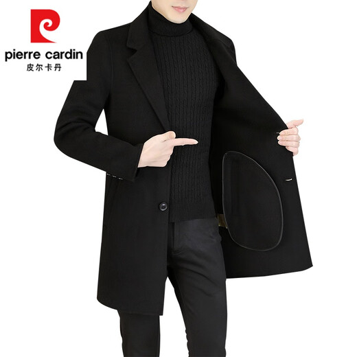 
Pierre cardin 100% wool double-sided wool coat men's autumn and winter medium-length wool coat gooseberry liner thickened windbreaker men camel gray [9923 gooseberry liner-100 wool] 170/84A [M-120Jin [Jin equals 0.5 kg]]