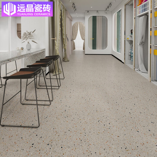 远晶瓷砖600x1200法式风彩色水磨石商业客厅地砖厨房卫生间墙砖广东 S12623P青苔 600x1200mm