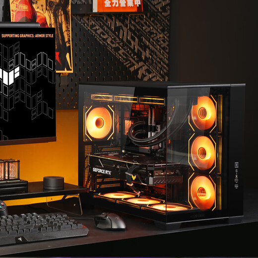 ASUS (ASUS) ASUS ROG family bucket AMD Ryzen R7 7800X3D/R7 9800X3D host barebone AI rendering sea view room desktop computer diy assembly computer 9800X3D barebone + 32G + 5.0 solid state | heavy gunner