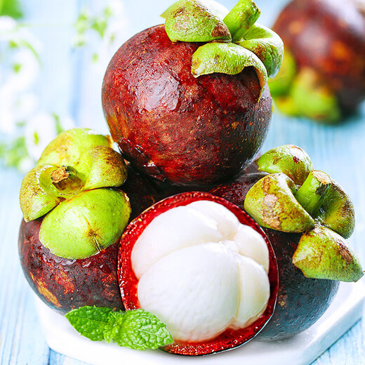 Shawo Shuguang Thai Mangosteen JD/SF next-day delivery to many places Freshly imported oleifera tropical fruits Fresh New Year Festival Special Fruit | Selected 4.0Jin Jin equals 0.5kg Gift box 5A large fruit