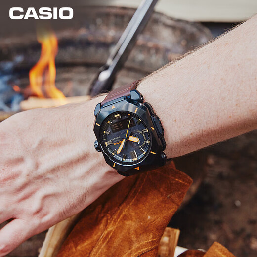卡西欧（CASIO）PRW-6600YB-3/6621/6900Y-1/6611/61Y-1B光能电波登山手表 PRW-6900YL-5PR皮表带