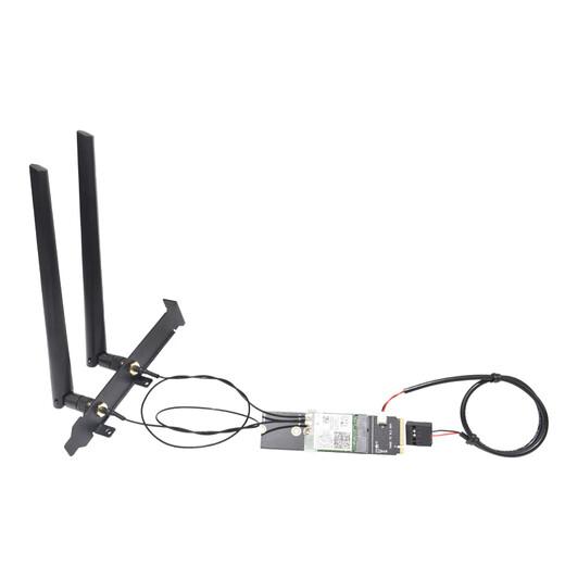 gxlinkstarNGFF M.2 BE200 AX210 AX200 8260 7260无线网卡转NVME SSD固态硬盘接口台式机WiFi无线蓝牙接收器 【套餐】AX210+NVME小转板+外置天线*1套