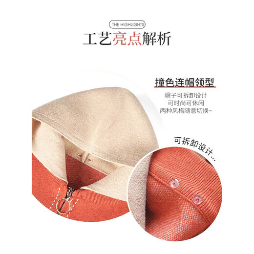 Xuexi (XUEXI) Mom Autumn Clothing 2025 New Jacket Large Size Top Middle-aged and Elderly Women's Clothing Western Style Knitted Cardigan Clothes Mommy Clothes