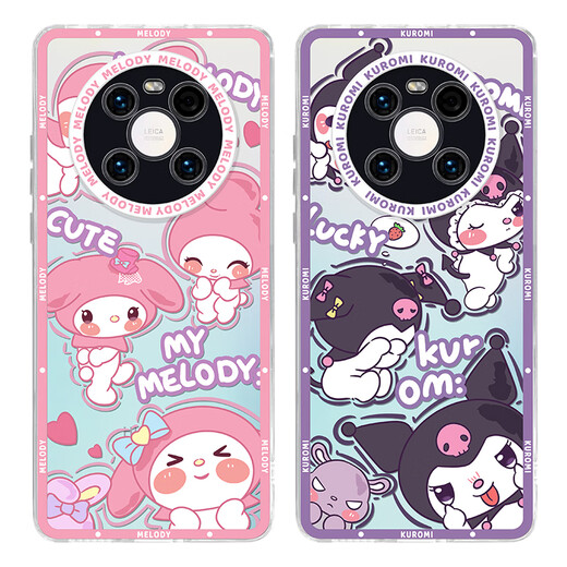 彩媛樱适用华为mate50手机壳m4030pro库洛米nova1098美乐蒂mate60荣耀70 天使眼透明软壳-CB913 华为P60