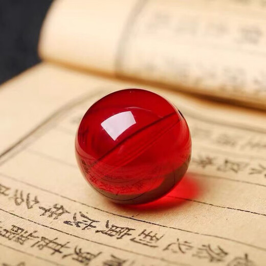 TOONTEEN Burmese amber blood amber single bead with Baltic Sea single beeswax bracelet separated by beads to play with Vajra play with water purification 5A grade blood cypress 14mm single bead