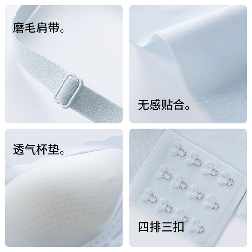 Urban Beauty Underwear Women's 10A antibacterial sports cool ice silk seamless summer thin push-up bra foundation liquid skin XL