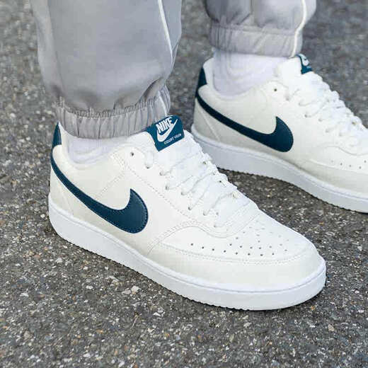 Nike (Nike) Herrenschuhe 2025 NEUER SOMMER SOURT CLASS SPLICE SING Air Force One Low-Top Sports Casual Shoes HQ4867-101 Segel weiße Ordnance Deep Sea Blue 41