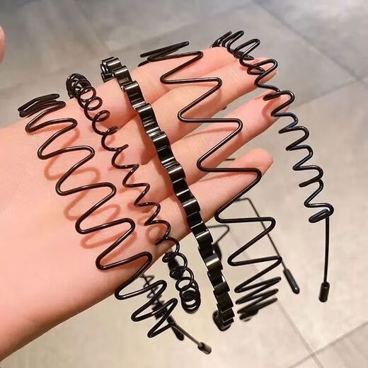 Meipai headband boys' invisible pressure back wavy hairband men's face wash sports hairband bundle hairpin women S39SN2 new upgraded hairband big back headband