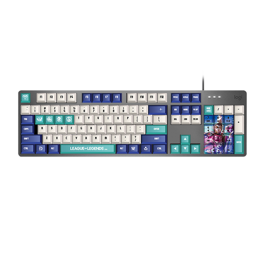 Logitech K845 Game de clavier mécanique E-Sports E-Sports Clavier Wired Office Office Keyboard personnalisé Keycap personnalisé Version pour garçons et copines K845 League of Legends Ike Limited Edition Qingshell