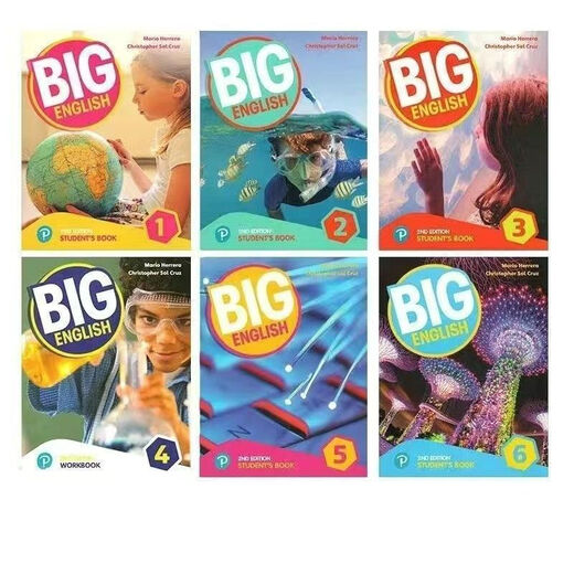 Big English 12345 NUEVA VERSIÓN Bigenglish Peilang La versión para niños de alta definición para niños Libro de texto de segundo nivel Libro de ejercicios