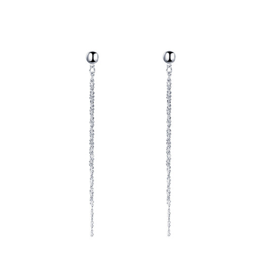 Caibai Jewelry Platinum Earrings Platinum Pt950 Tassel Ear Wire Price Approximately 1.65 grams