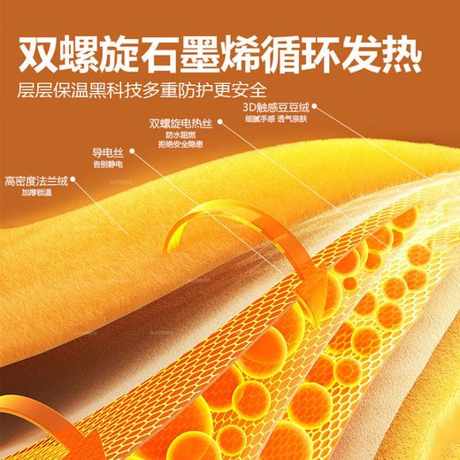 Unicon heating shawl warm-up heating shawl hot shawl blanket heated shawl warm-up blanket heated shawl blanket usb heating shawl washable electric heating shawl blanket electric heating shawl usb snow lemon apricot | graphene quick heat machine washable 145*80cm