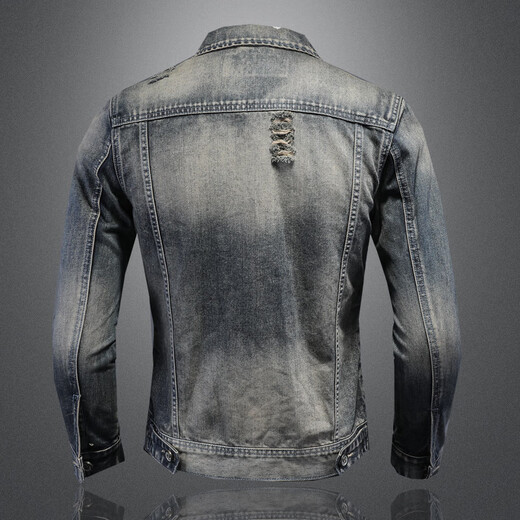 
ANDSEEYOU Brand Denim Jacket Men's National Trendy Clothing 2025 Spring New Fashion Simple Slim Denim Jacket Men 687 Models L
