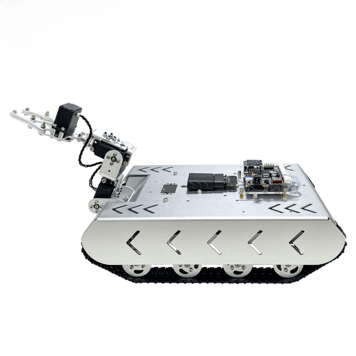 Lingle TS100L crawler type off-road shock-absorbing car ROS robot open source development platform unmanned vehicle chassis model customized model single chassis with electronic control + robotic arm version 11-wire Hall encoder