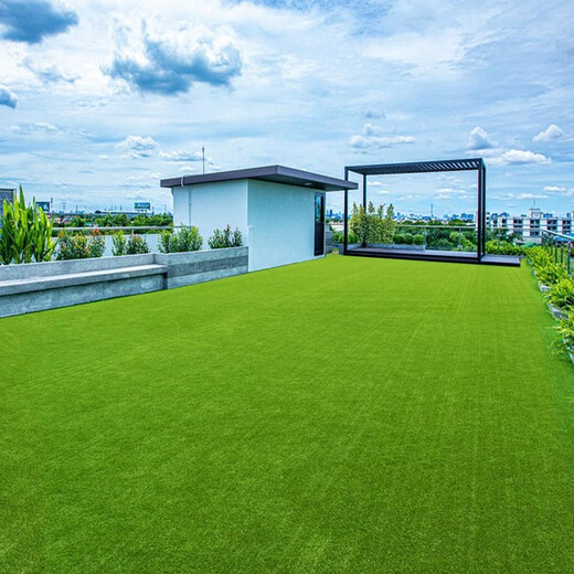Qingya Lawn Simulated Turf Sun Room Glass Top Insulated Roof Artificial Artificial Outdoor Green Plastic Carpet 2cm Encrypted Thickened Spring Grass-Green Bottom Upgraded Insulation 25 Square 1m Long * 25m Wide