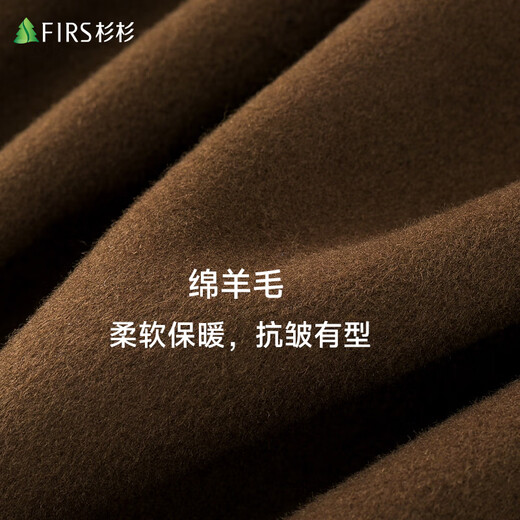 Shanshan wool double-sided woolen jacket men's spring and autumn casual warm lapel woolen coat top short coat men's clothing