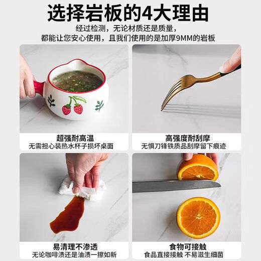 Xuanzun Entrega a domicilio Aparador de pizarra superior Armario de almacenamiento de pared para sala de estar Gabinete de almacenamiento multifunción Gabinete para té Gabinete para vino Gris + Blanco Tres puertas y dos cajones 120 cm