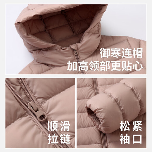 Snow Flying Women's Lightweight Down Jacket Autumn and Winter Fashion Versatile Hooded Short Jacket Large Pockets Design Warm Down Jacket
