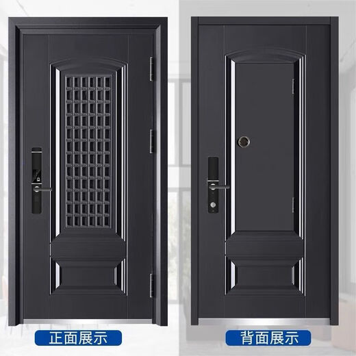 维诺亚甲级防盗门安全进户门透气家用带通风窗门中门智能锁门子母门 2050*960机械锁