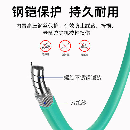 Youpulian 10 Gigabit armored multimode fiber jumper dual core/4 core/6 core/8 core LC-lc OM3 tail fiber optical module fiber optic cable anti-bite and pull LAN optical brazing 10 Gigabit armored multimode dual core LC-LC (connectors can be customized) 3 meters