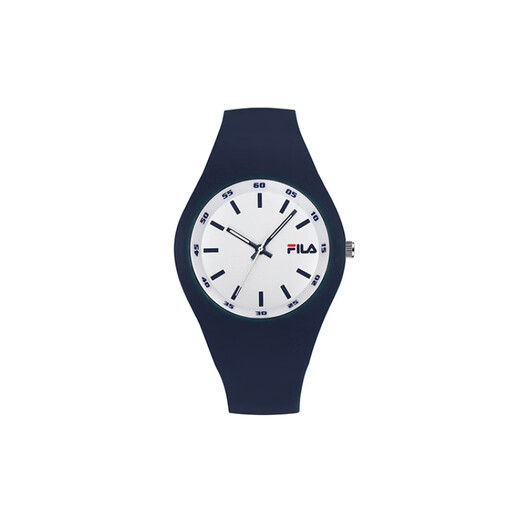 Fila Watch Quartz Movimiento Strap Silicone Dial White Dial White Men y mujeres Candy Candy Asequable Sports Waterproof 46Fll38-671-003