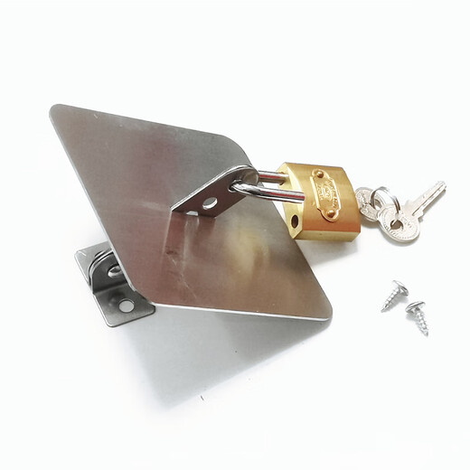 Commercial kitchen freezer lock accessories four-door refrigerator lock folio six-door refrigerator lock piece flat cold safety door lock three-hole lock single 6.5 cm inner door can