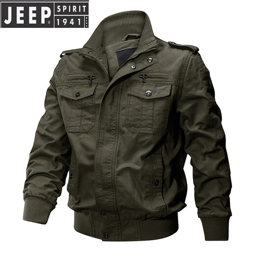 JEEP SPIRIT品牌男装男士德国执政官飞行员外套男夹克二战美军军迷战术外套 9903迷彩色(薄款) 165-180斤 建议 3XL